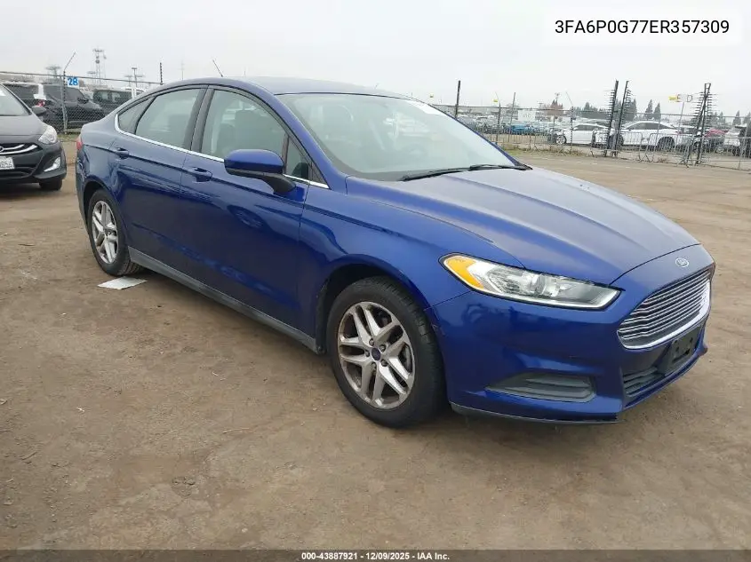 3FA6P0G77ER357309 2014 Ford Fusion S