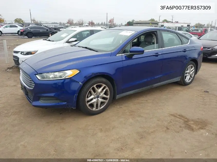 3FA6P0G77ER357309 2014 Ford Fusion S