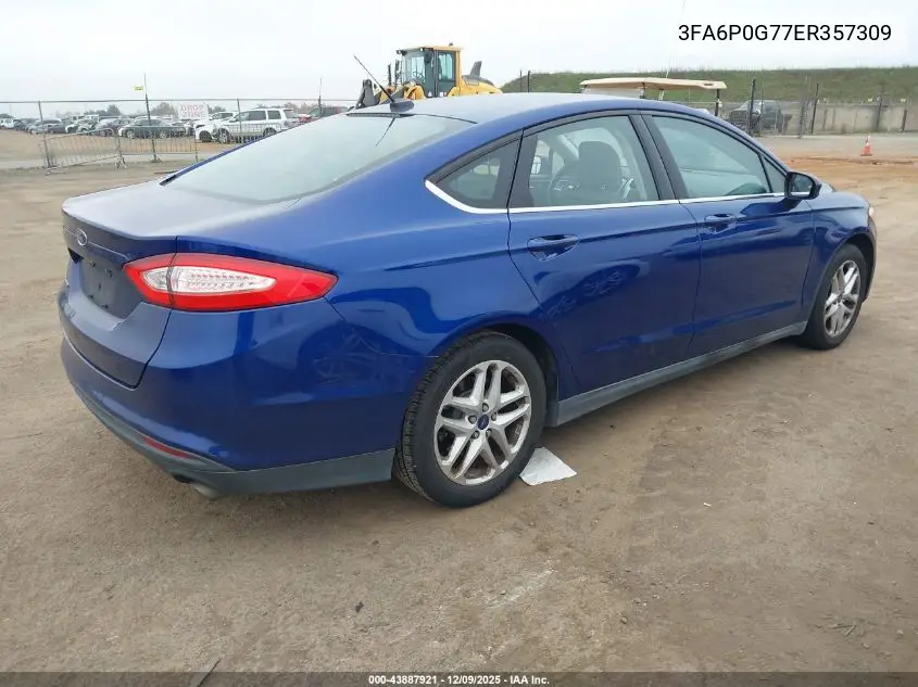 3FA6P0G77ER357309 2014 Ford Fusion S
