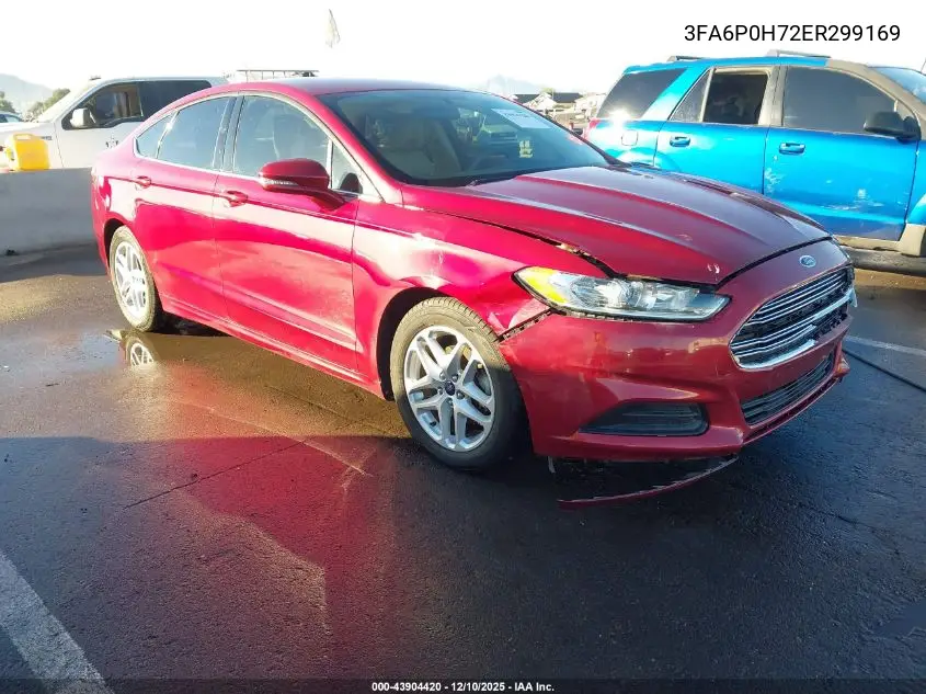 3FA6P0H72ER299169 2014 Ford Fusion Se
