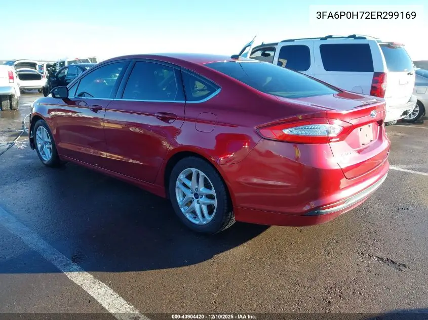 3FA6P0H72ER299169 2014 Ford Fusion Se