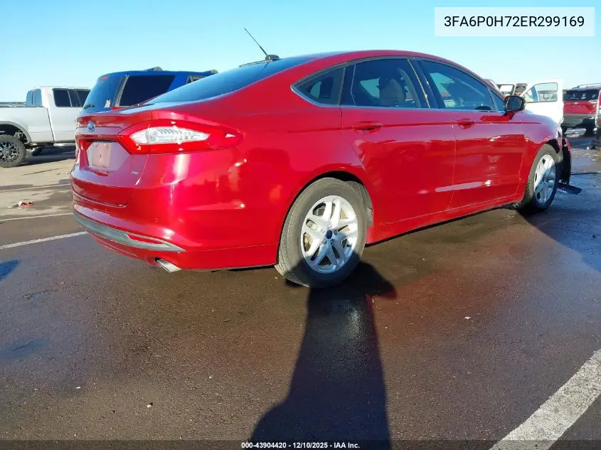 3FA6P0H72ER299169 2014 Ford Fusion Se