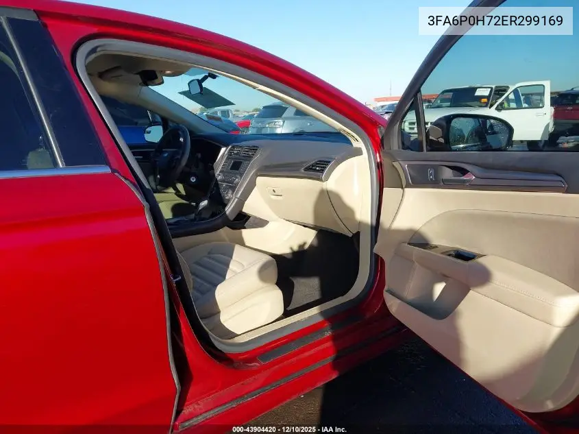3FA6P0H72ER299169 2014 Ford Fusion Se