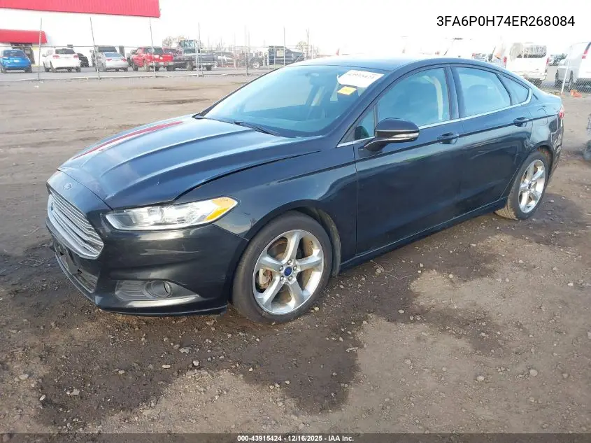 3FA6P0H74ER268084 2014 Ford Fusion Se