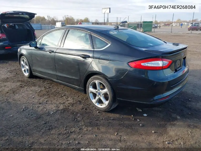 3FA6P0H74ER268084 2014 Ford Fusion Se