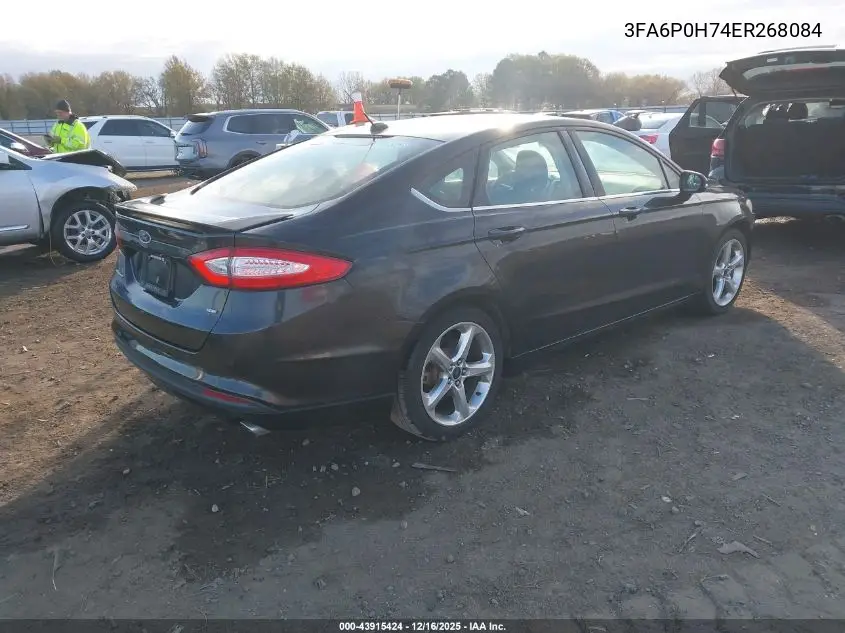 3FA6P0H74ER268084 2014 Ford Fusion Se