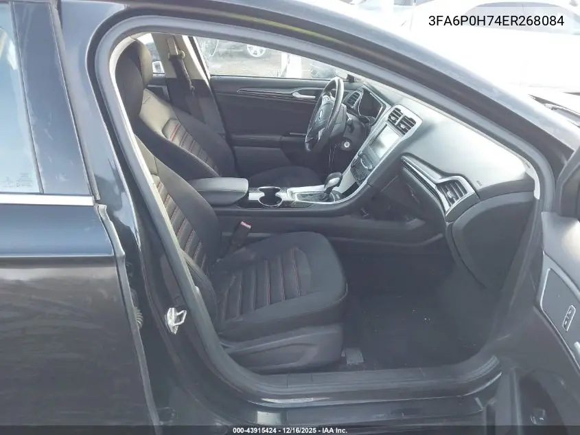 3FA6P0H74ER268084 2014 Ford Fusion Se