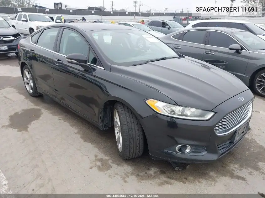 3FA6P0H78ER111691 2014 Ford Fusion Se