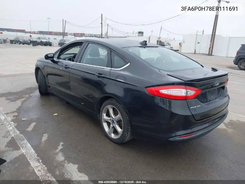 3FA6P0H78ER111691 2014 Ford Fusion Se