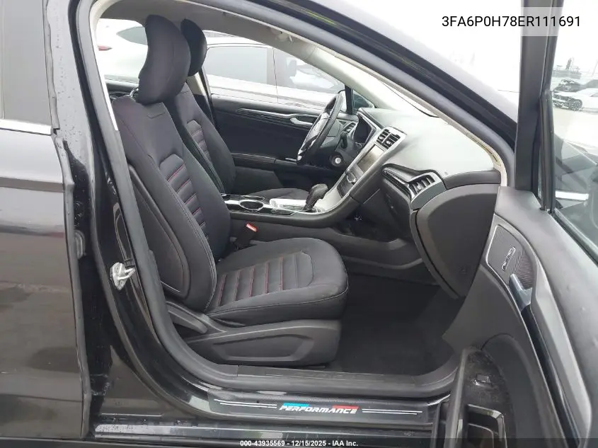 3FA6P0H78ER111691 2014 Ford Fusion Se