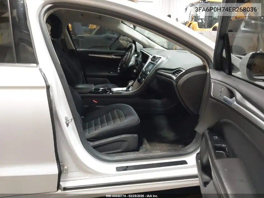 3FA6P0H74ER268036 2014 Ford Fusion Se