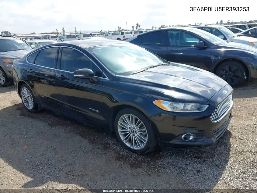 3FA6P0LU5ER393253 2014 Ford Fusion Hybrid Se