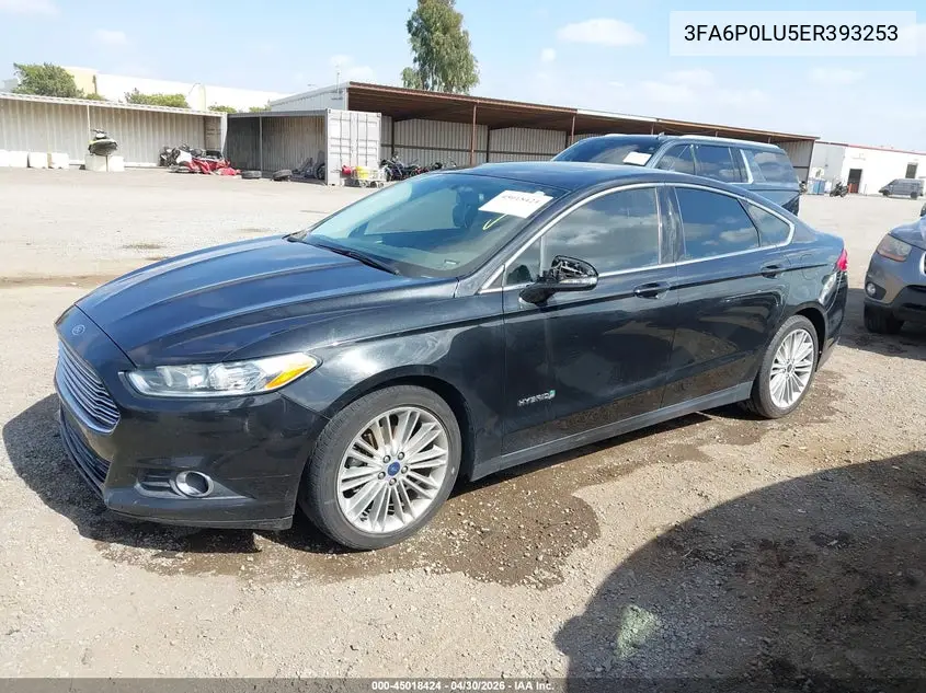3FA6P0LU5ER393253 2014 Ford Fusion Hybrid Se