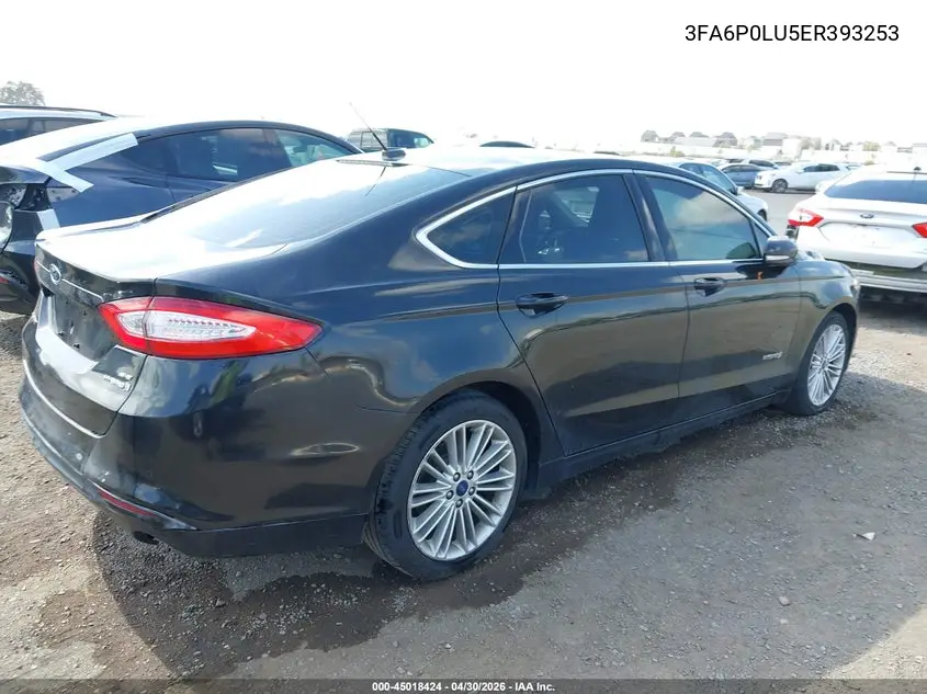 3FA6P0LU5ER393253 2014 Ford Fusion Hybrid Se