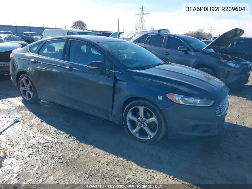 3FA6P0H92FR209604 2015 Ford Fusion Se