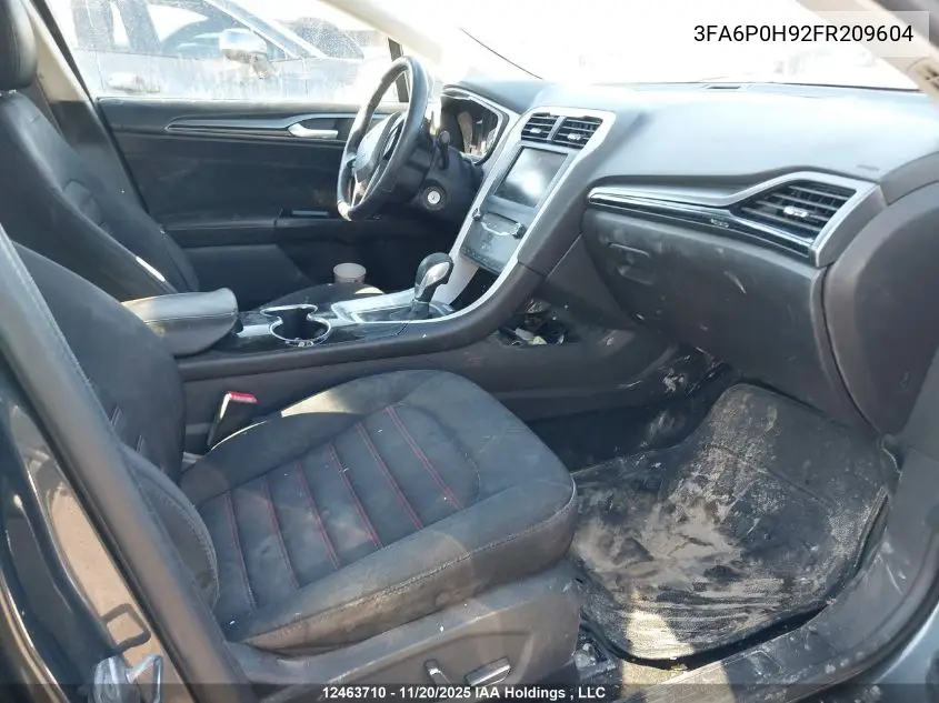 3FA6P0H92FR209604 2015 Ford Fusion Se