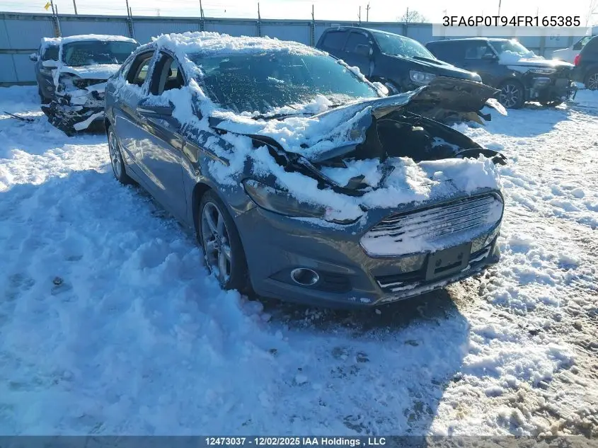 3FA6P0T94FR165385 2015 Ford Fusion Se