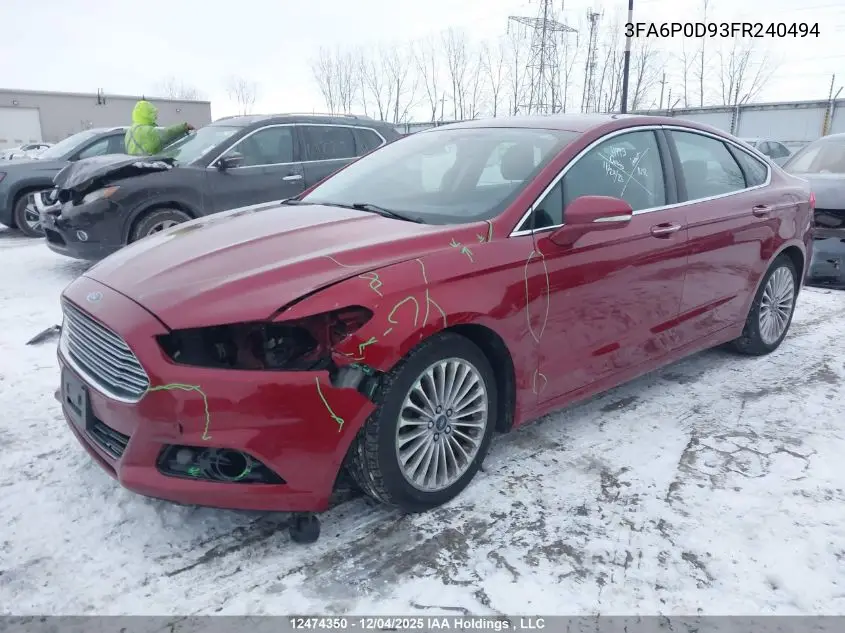 3FA6P0D93FR240494 2015 Ford Fusion