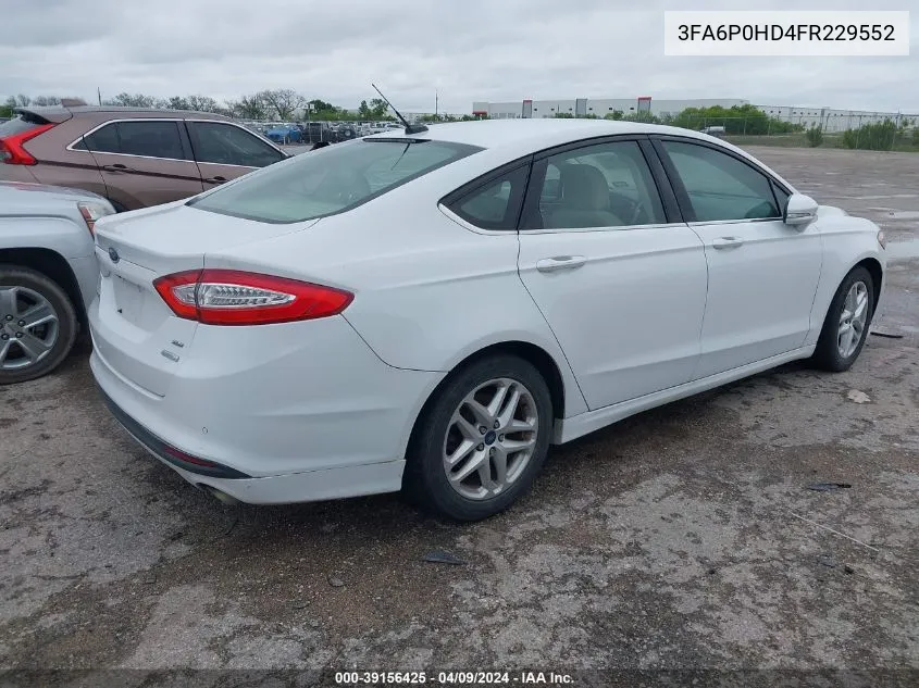 3FA6P0HD4FR229552 2015 Ford Fusion Se