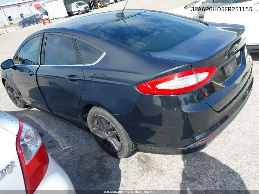3FA6P0HD5FR251155 2015 Ford Fusion Se