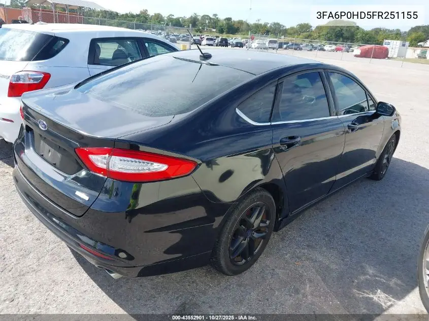 3FA6P0HD5FR251155 2015 Ford Fusion Se