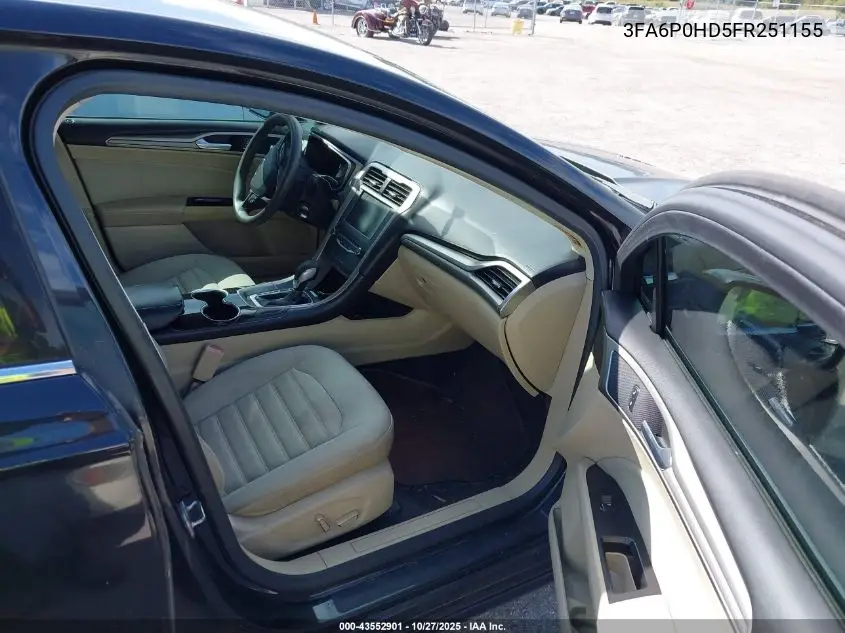 3FA6P0HD5FR251155 2015 Ford Fusion Se