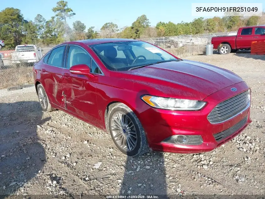 3FA6P0H91FR251049 2015 Ford Fusion Se