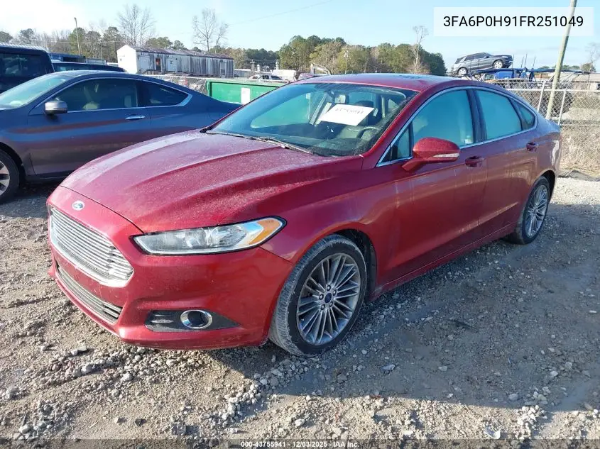 3FA6P0H91FR251049 2015 Ford Fusion Se