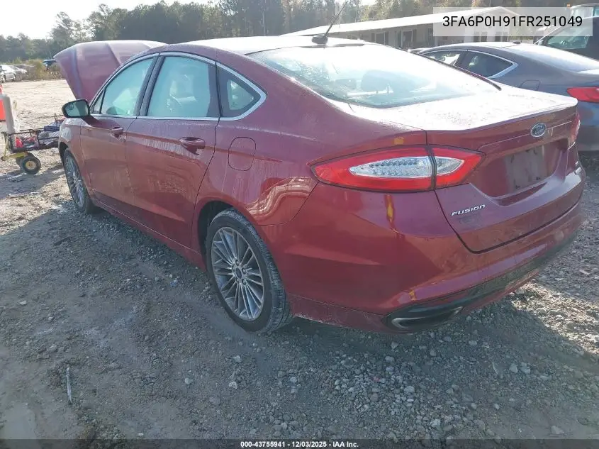 3FA6P0H91FR251049 2015 Ford Fusion Se