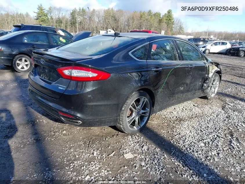3FA6P0D9XFR250486 2015 Ford Fusion Titanium