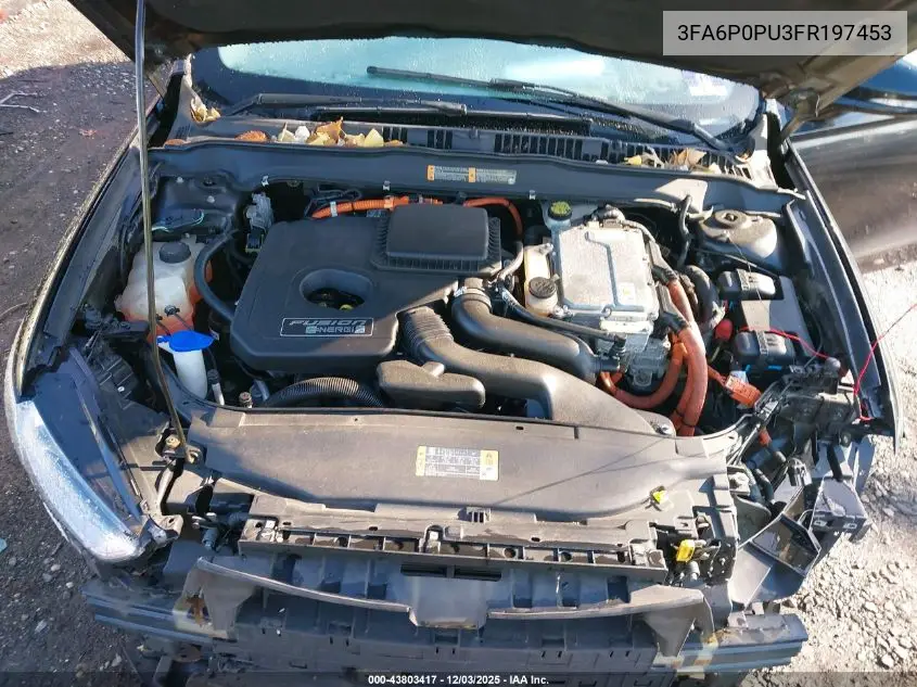 3FA6P0PU3FR197453 2015 Ford Fusion Energi Se Luxury