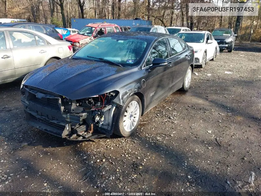 3FA6P0PU3FR197453 2015 Ford Fusion Energi Se Luxury