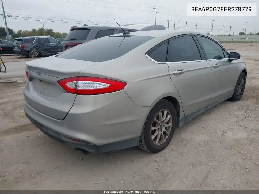 3FA6P0G78FR278779 2015 Ford Fusion S