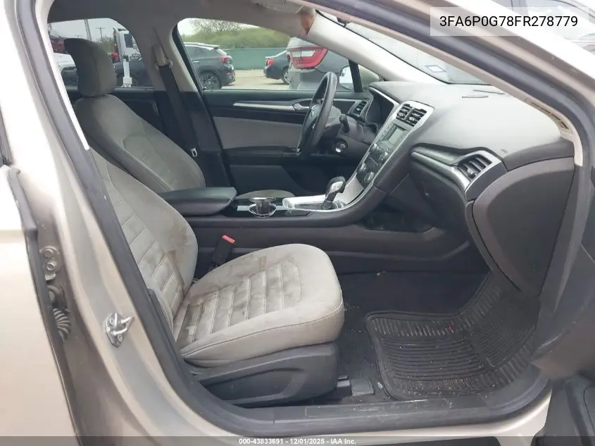 3FA6P0G78FR278779 2015 Ford Fusion S