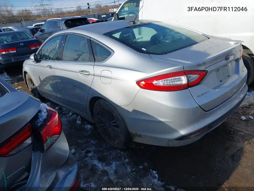 3FA6P0HD7FR112046 2015 Ford Fusion Se
