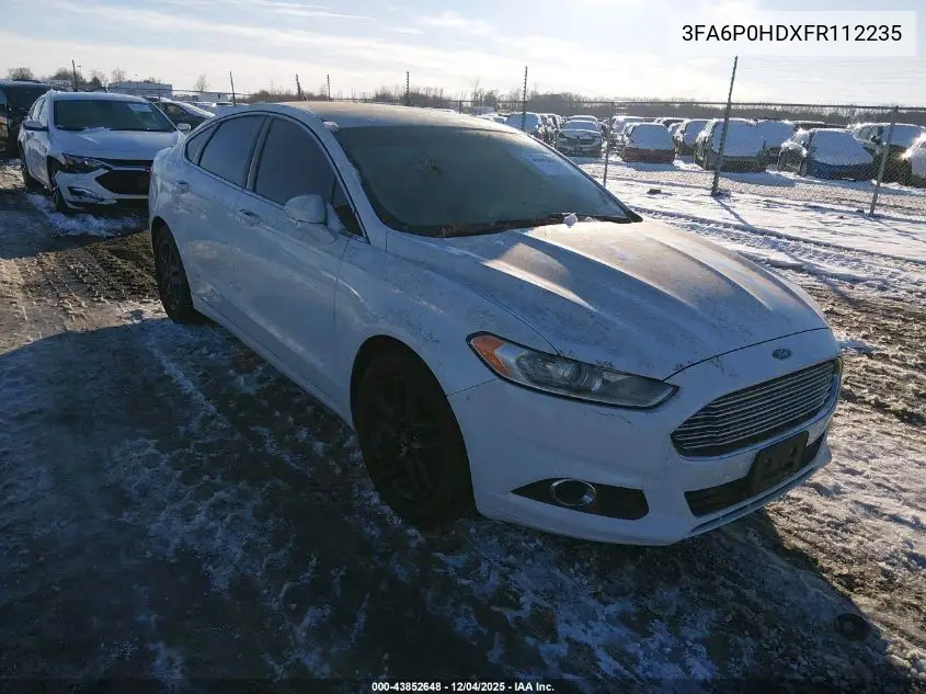 3FA6P0HDXFR112235 2015 Ford Fusion Se