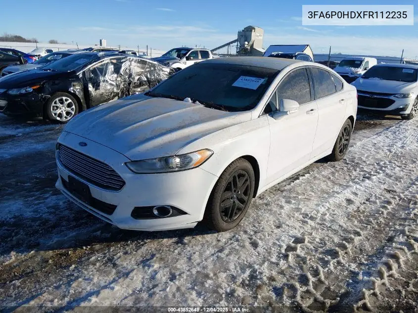 3FA6P0HDXFR112235 2015 Ford Fusion Se