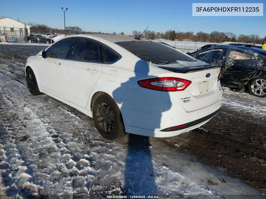 3FA6P0HDXFR112235 2015 Ford Fusion Se