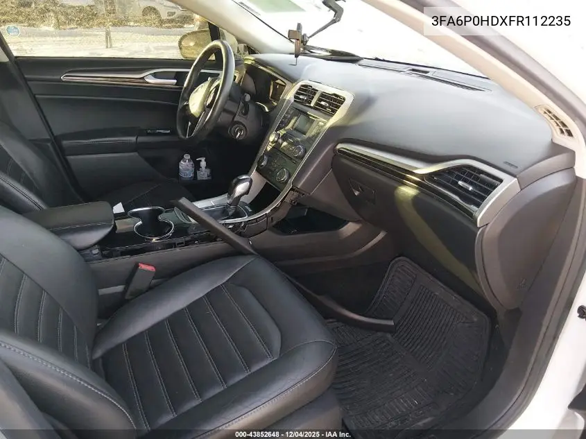 3FA6P0HDXFR112235 2015 Ford Fusion Se
