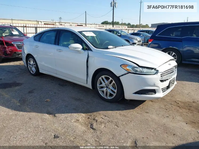 3FA6P0H77FR181698 2015 Ford Fusion Se