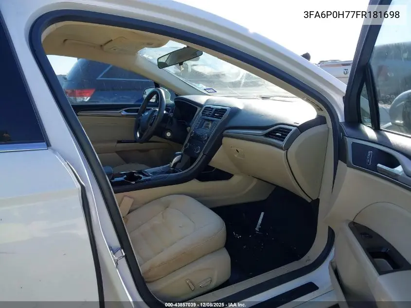 3FA6P0H77FR181698 2015 Ford Fusion Se