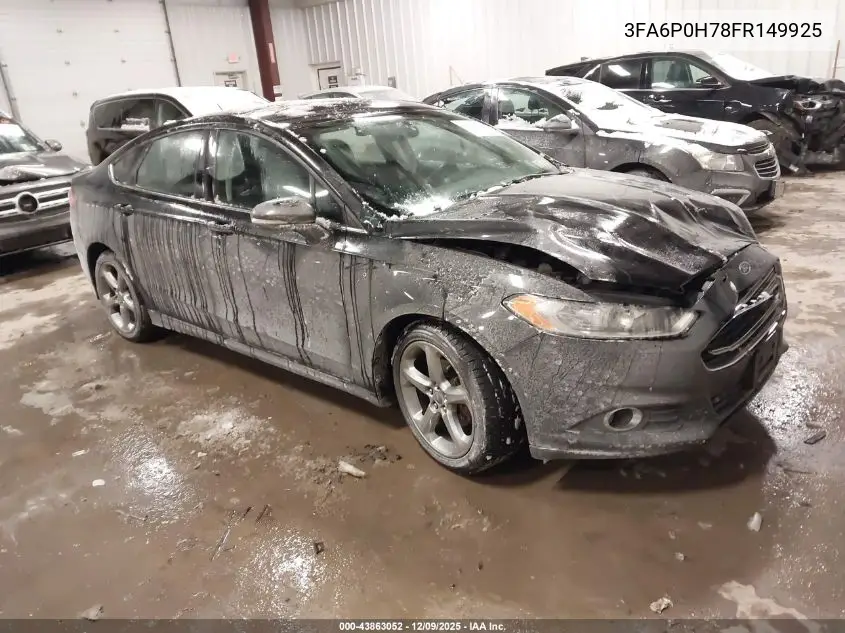 3FA6P0H78FR149925 2015 Ford Fusion Se