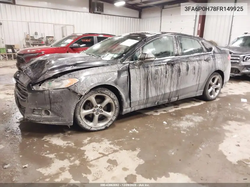3FA6P0H78FR149925 2015 Ford Fusion Se