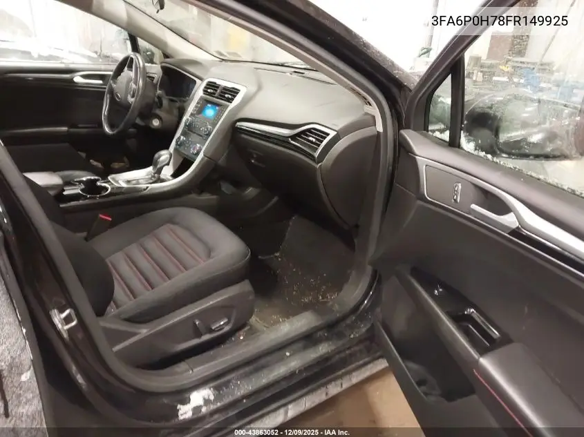 3FA6P0H78FR149925 2015 Ford Fusion Se