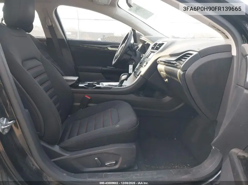 3FA6P0H90FR139665 2015 Ford Fusion Se