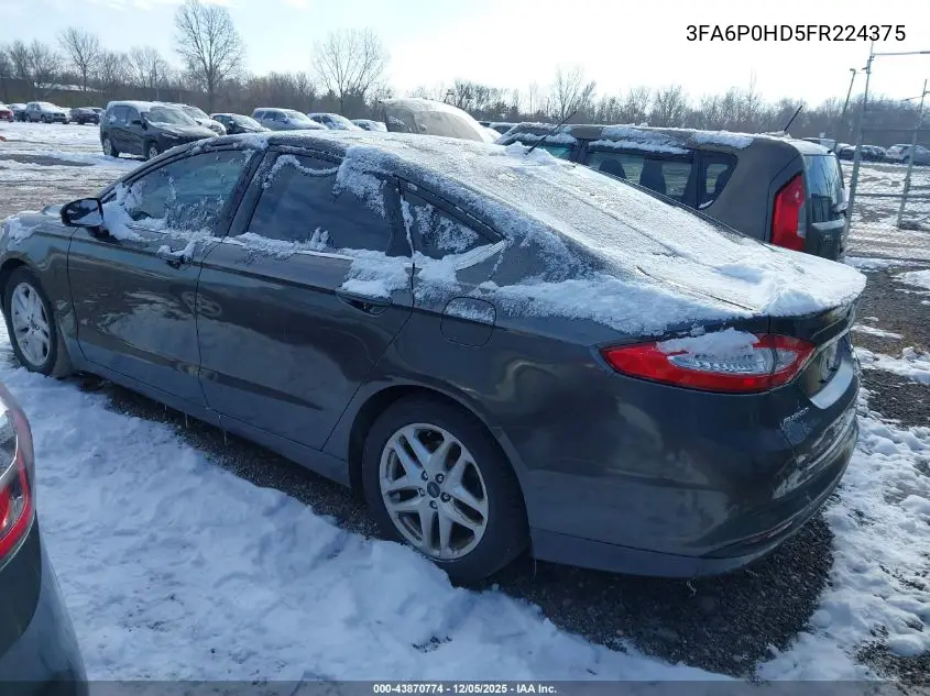 3FA6P0HD5FR224375 2015 Ford Fusion Se