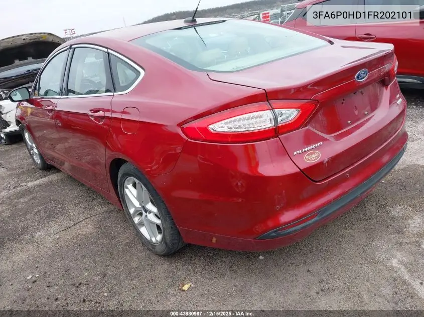 3FA6P0HD1FR202101 2015 Ford Fusion Se