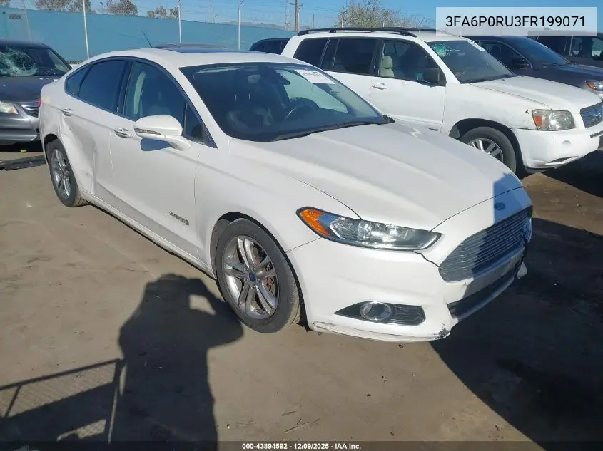 3FA6P0RU3FR199071 2015 Ford Fusion Hybrid Titanium