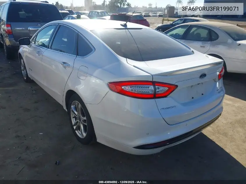 3FA6P0RU3FR199071 2015 Ford Fusion Hybrid Titanium