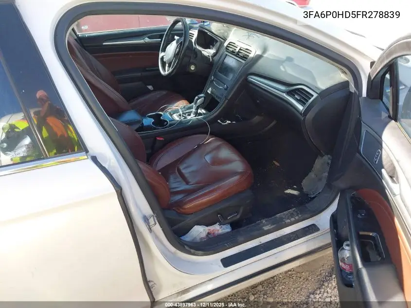 3FA6P0HD5FR278839 2015 Ford Fusion Se